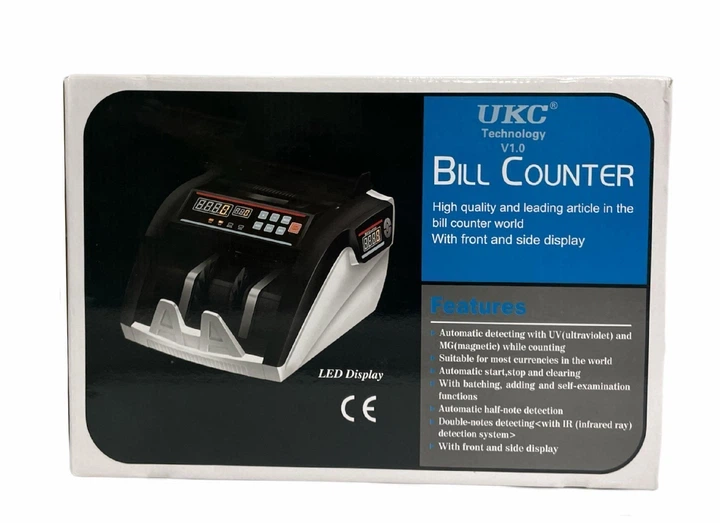 Счетная машинка банкнот BILL COUNTER-PRO 5800 2025 с UV/MG детекцией и проверкой купюр, Скоростной счётчик денег - Фото 4 Счетная машинка банкнот BILL COUNTER-PRO 5800 2025 с UV/MG детекцией и проверкой купюр, Скоростной счётчик денег - изображение 4