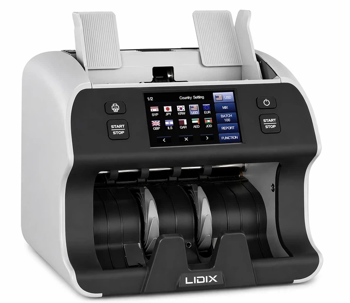 Сортировщик банкнот Lidix CL-2 с проверкой купюр Профессиональный счетный аппарат для валют С проверкой подлинности денег - изображение 2
