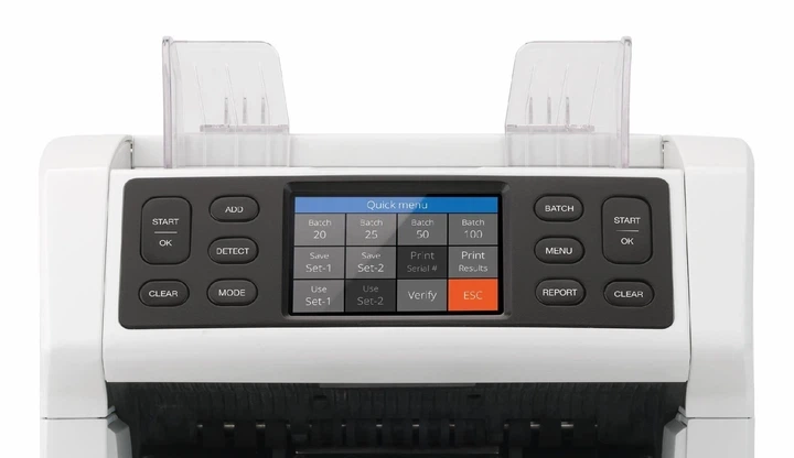Счетная машинка с многоуровевой проверкой валют на фальш Safescan 2865-S Детекция номинала Банкнот Счётчик денег С детекцией банкнот С сортировкой номинала - изображение 2