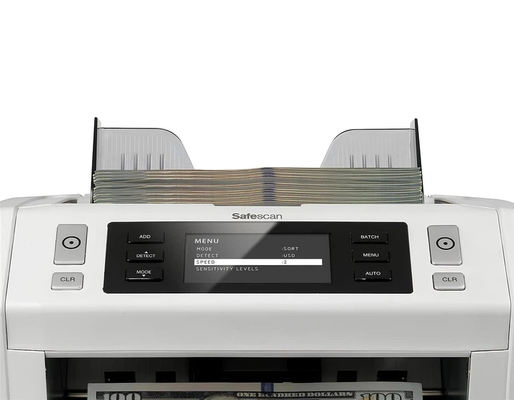 Счетчик банкнот SafeScan 2650 Bill Counter - Профессиональный аппарат для сортироваки, с автоматическим стартом подсчёта, с проверкой подлинности - изображение 4
