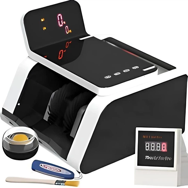 Счётная машинка Bill Counter 6600 MG/UV 2025 Белая с мультивалютной поддержкой и проверкой подлинности банкнот, с УФ детекцией, с автоматическим стартом пересчета - изображение 2