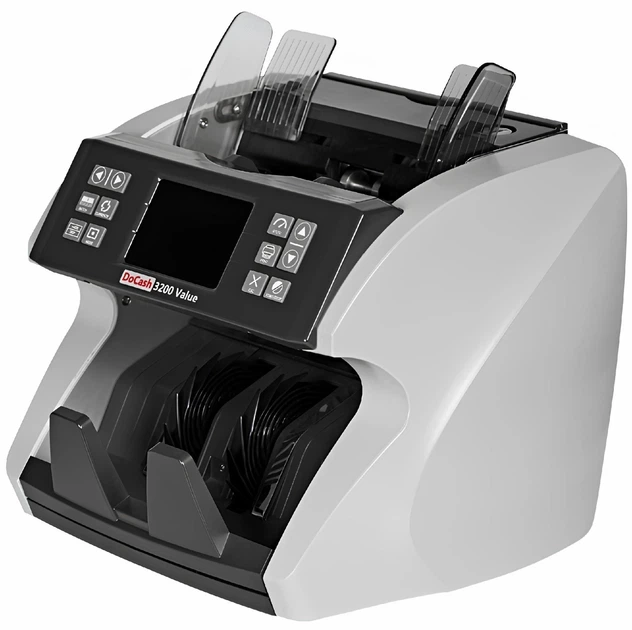 Счетчик купюр DOCASH 3200 VALUE Cash Victory LITE — профессиональный с распознаванием валют и проверкой подлинности Сортировщик банкнот - изображение 3
