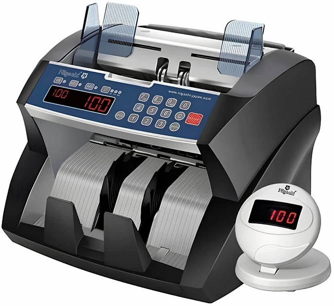 Профессиональная Счётная машинка Nigachi NC-8080 UV/MG/IR – подсчет, проверка и сортировка по размеру и детекции валют, с автоматическим стартом подсчёта - изображение 2
