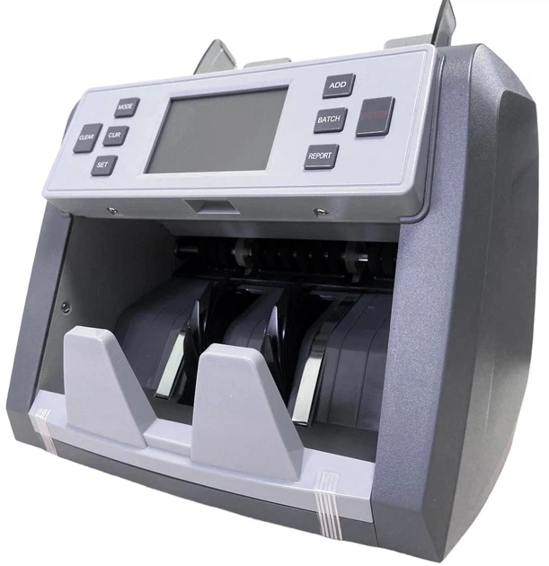 Мультивалютная счётная машинка COUNTER PRO EC900, с проверкой подлинности денег, с автоматическим стартом подсчёта, с сортировкой номинала, Профессиональный - изображение 5