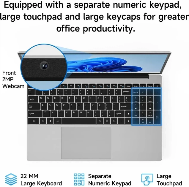 Ноутбук Jumper EZbook S7 4/128 (15.6 1080) 4GB/128GB, Intel 5205U Windows 11 - изображение 7