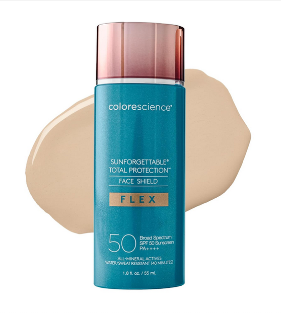 Солнцезащитный крем Colorescience Sunforgettable Total Protection Face Shield Flex SPF 50 Fair 55 ml - Фото 1 Солнцезащитный крем Colorescience Sunforgettable Total Protection Face Shield Flex SPF 50 Fair 55 ml - изображение 1
