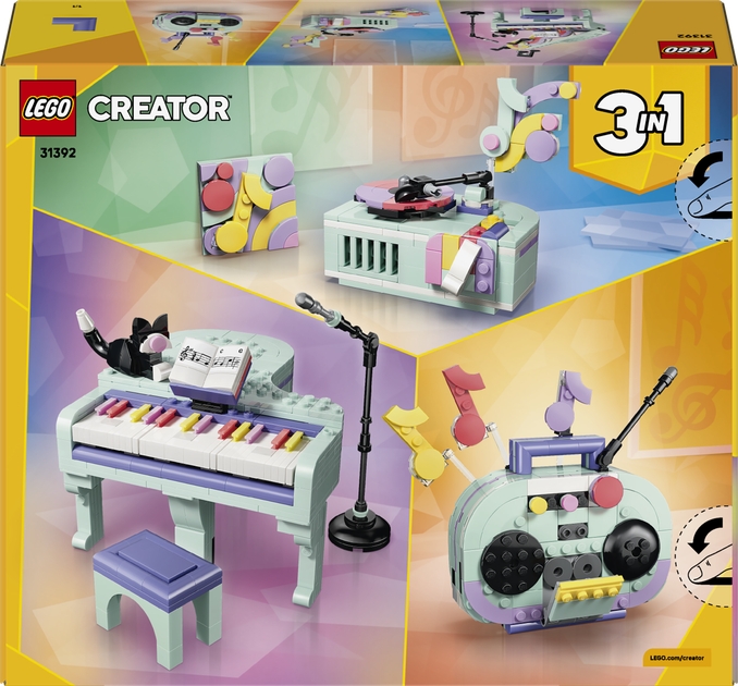 Конструктор LEGO Creator Музичний декор Фортепіано з котом 485 деталей (31392) - зображення 9