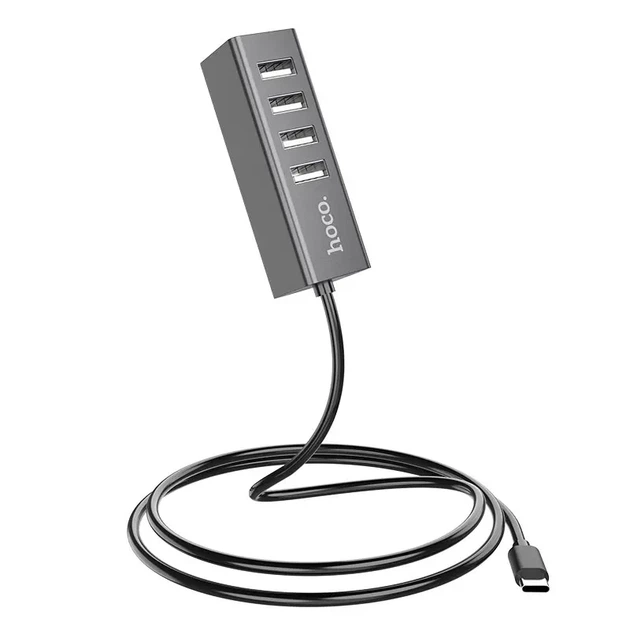 Хаб HOCO HB1C Type-C to 4xUSB3.0 - Фото 2 Хаб HOCO HB1C Type-C to 4xUSB3.0 - изображение 2