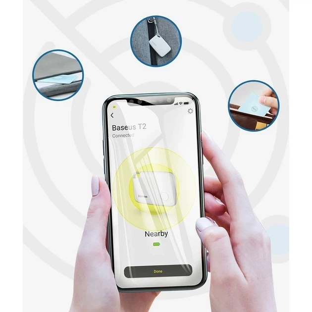 Пошуковий брелок BASEUS Intelligent T2 - Фото 6 Пошуковий брелок BASEUS Intelligent T2 - изображение 6