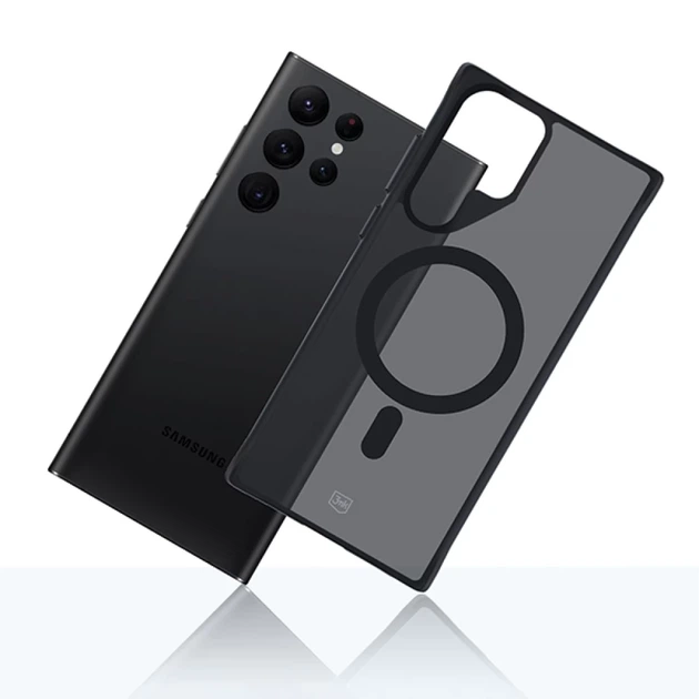 Чехол 3mk Smoke MagCase для Samsung Galaxy S22 Ultra 5G Smoke with MagSafe (5903108563482) - Фото 12 Чехол 3mk Smoke MagCase для Samsung Galaxy S22 Ultra 5G Smoke with MagSafe (5903108563482) - изображение 12