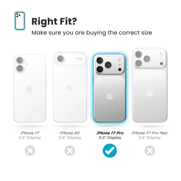 Чехол Speck Presidio Lux для iPhone 17 Pro Deep Sea Fade/Black/Spell Blue with MagSafe (151022-3276) - изображение 6