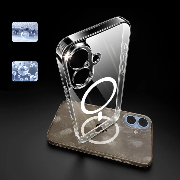 Чехол Ugreen Classy Clear Magnetic для iPhone 16 Plus Clear with MagSafe (6941876249220) - изображение 6