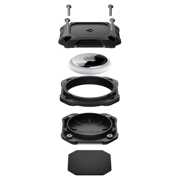 Чехол Spigen Tough Armor для Apple AirTag 1 / 2 Black (4 pack) (ACS10464) - Фото 6 Чехол Spigen Tough Armor для Apple AirTag 1 / 2 Black (4 pack) (ACS10464) - изображение 6