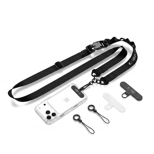 Чехол Tech-Protect C9S Rope Crossbody Black (5906302339655) - Фото 1 Чехол Tech-Protect C9S Rope Crossbody Black (5906302339655) - изображение 1