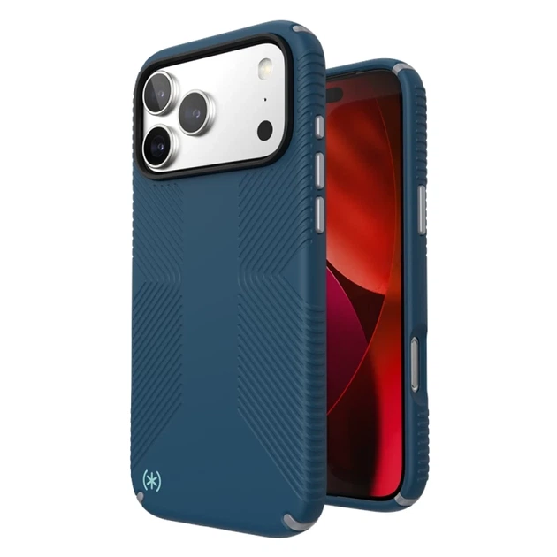 Чехол Speck Presidio2 Grip для iPhone 17 Pro Max Deep Sea/Silver Metallic with MagSafe (150985-3261) - Фото 1 Чехол Speck Presidio2 Grip для iPhone 17 Pro Max Deep Sea/Silver Metallic with MagSafe (150985-3261) - изображение 1