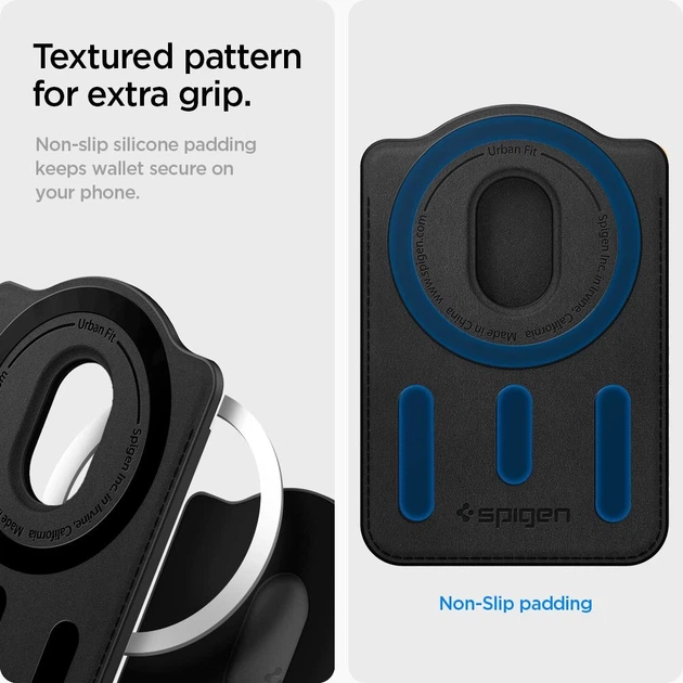 Чехол Spigen Urban Fit Wallet MagSafe Magnetic Card Holder Galaxy S Black with MagSafe (AFA09208) - изображение 9