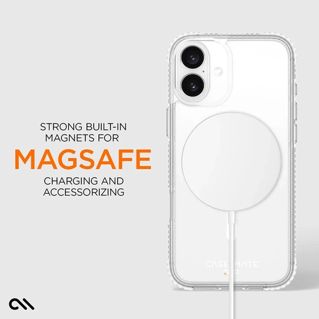 Чехол Case-Mate Tough D3O для iPhone 16 Plus Clear with MagSafe (CM054370) - изображение 11