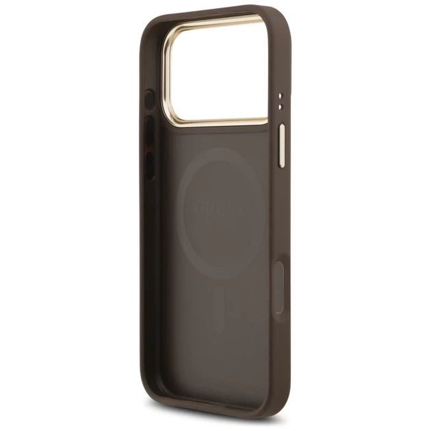 Чохол Guess 4G PU Classic Logo для iPhone 17 Pro Max Brown with MagSafe (GUHMP17XP4MSEGCW) - зображення 7