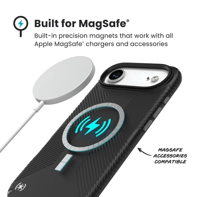 Чехол Speck Presidio2 Grip для iPhone 17 Air Black / Slate Grey / White with MagSafe (150967-D143) - Фото 5 Чехол Speck Presidio2 Grip для iPhone 17 Air Black / Slate Grey / White with MagSafe (150967-D143) - изображение 5