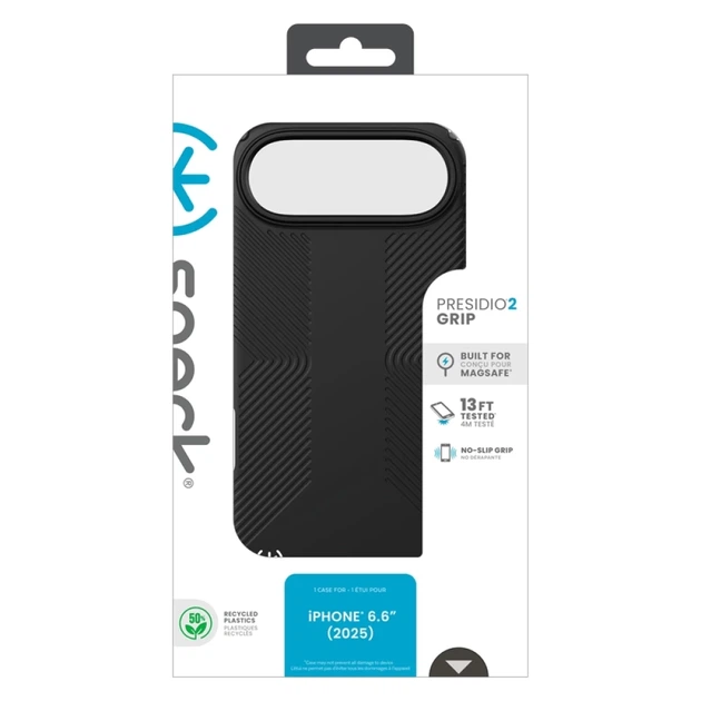 Чехол Speck Presidio2 Grip для iPhone 17 Air Black / Slate Grey / White with MagSafe (150967-D143) - Фото 11 Чехол Speck Presidio2 Grip для iPhone 17 Air Black / Slate Grey / White with MagSafe (150967-D143) - изображение 11