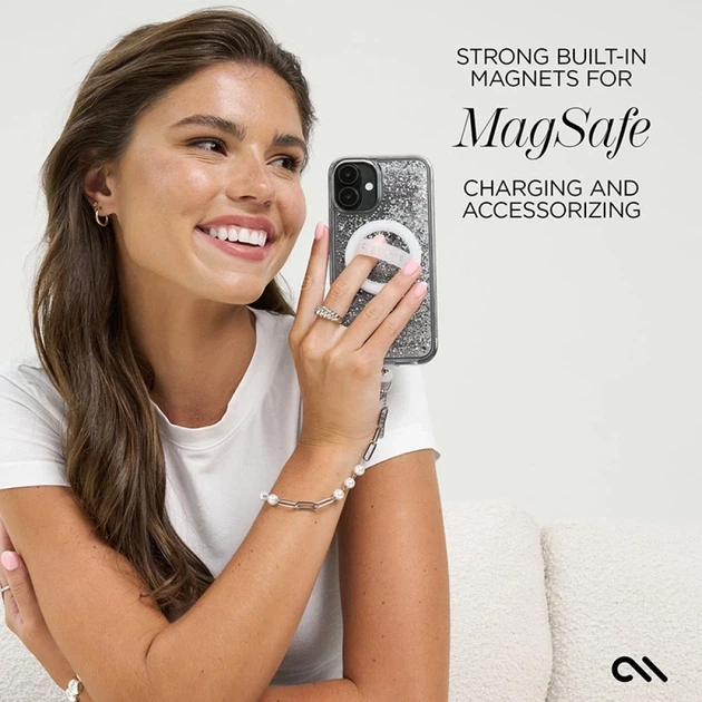 Чехол Case-Mate Waterfall для iPhone 16 Silver with MagSafe (CM054596) - изображение 13