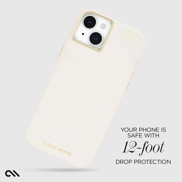 Чехол Case-Mate Silicone для iPhone 15 Plus бежевый with MagSafe (CM051564) - Фото 5 Чехол Case-Mate Silicone для iPhone 15 Plus бежевый with MagSafe (CM051564) - изображение 5