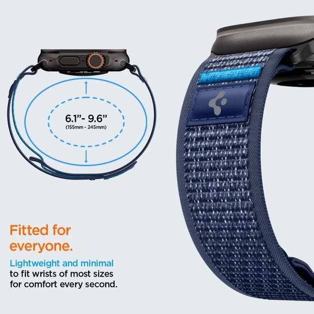 Ремінець Spigen Athlex Air 2 для Apple Watch Ultra 3/2/1 49 mm | Series 11/10 46 mm | Series 9/8/7/6/5/4/SE 45 mm | 44 mm Active Navy Blue (AMP10608) - зображення 7