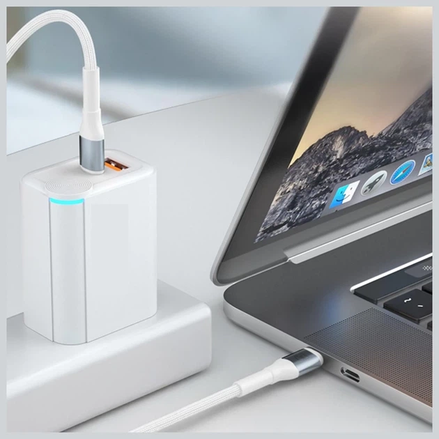 Кабель 3mk Hyper Cable N-Series USB-C to USB-C 1m White (5903108680387) - изображение 7