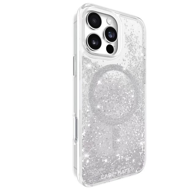 Чехол Case-Mate Waterfall для iPhone 16 Pro Max Silver with MagSafe (CM054612) - Фото 3 Чехол Case-Mate Waterfall для iPhone 16 Pro Max Silver with MagSafe (CM054612) - изображение 3