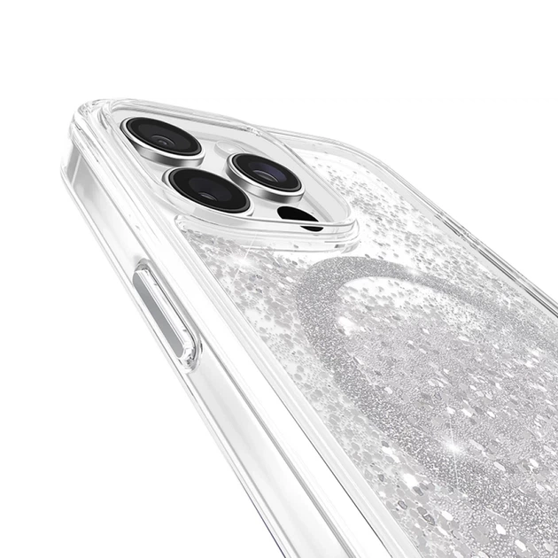 Чехол Case-Mate Waterfall для iPhone 16 Pro Max Silver with MagSafe (CM054612) - Фото 8 Чехол Case-Mate Waterfall для iPhone 16 Pro Max Silver with MagSafe (CM054612) - изображение 8