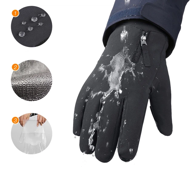 Спортивные перчатки Hurtel для телефона противоскользящие (размер XL) Black (5907769307744) - изображение 3