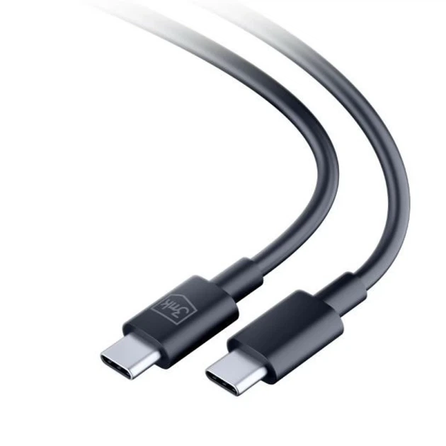 Кабель 3mk Hyper Cable USB-C - USB-C 100W 1.2m Black (5903108541220) - изображение 2