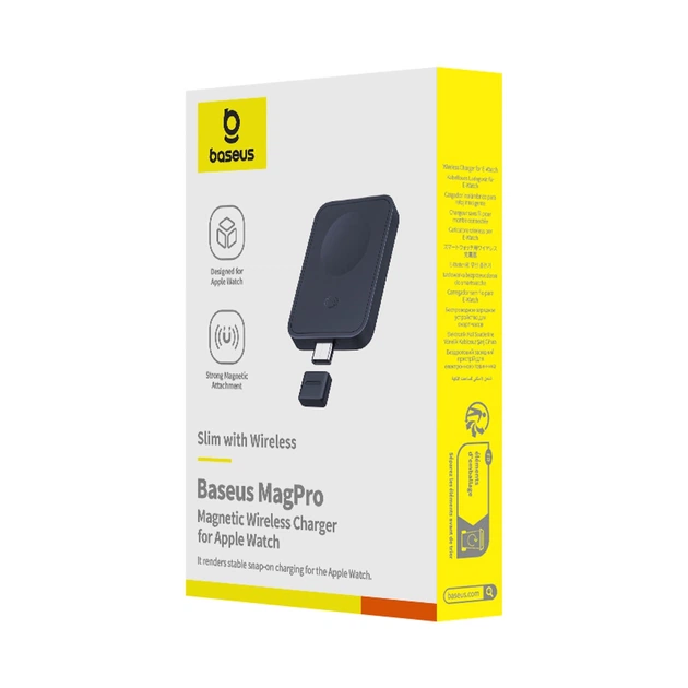 Беспроводное зарядное устройство Baseus MagPro для Apple Watch Black with MagSafe (P10264106123-00) - изображение 11