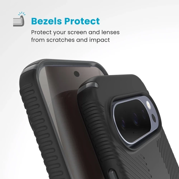 Чехол Speck Presidio2 Grip Magnet для Google Pixel 10 / Google Pixel 10 Pro Black/Slate Grey (150945-3205) - Фото 4 Чехол Speck Presidio2 Grip Magnet для Google Pixel 10 / Google Pixel 10 Pro Black/Slate Grey (150945-3205) - изображение 4