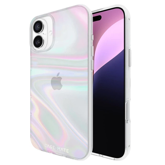 Чехол Case-Mate Soap Bubble для iPhone 16 Plus Iridescent (CM055142) - Фото 1 Чехол Case-Mate Soap Bubble для iPhone 16 Plus Iridescent (CM055142) - изображение 1