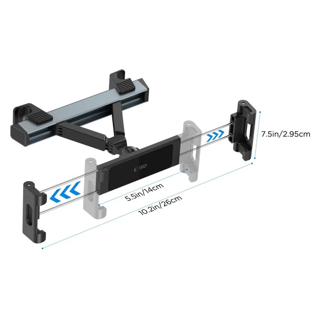 Автодержатель Tech-Protect V3 Headrest Car Mount Black (5906302375424) - изображение 6