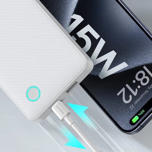 Павербанк Baseus Airpow Lite 10000mAh 15W White (P10067500213-00) - зображення 9
