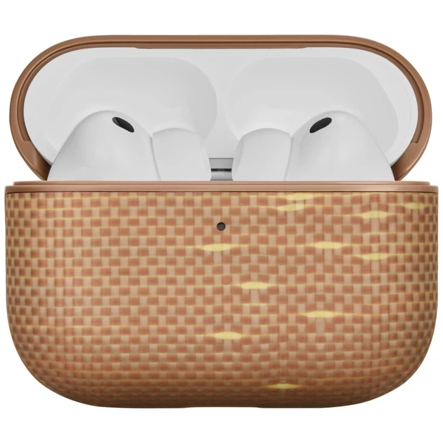 Чехол Pitaka Aramid Fiber для AirPods Pro 3 золотистый (APM2504) - изображение 4