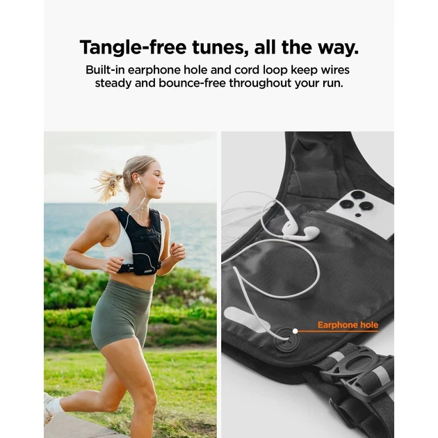 Жилет для бега Spigen A720 Dynamic Shield Running Vest (L-XL) Black (AMP11390) - изображение 11