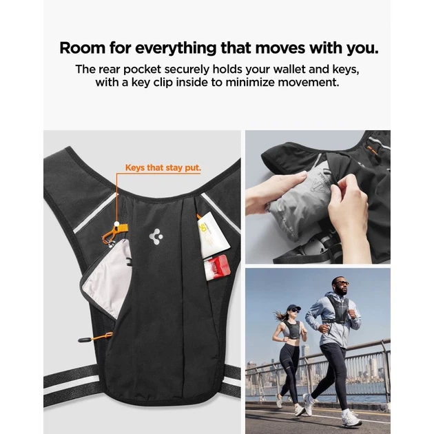 Жилет для бега Spigen A720 Dynamic Shield Running Vest (L-XL) Black (AMP11390) - изображение 12