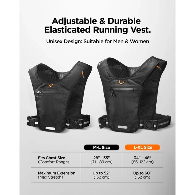 Жилет для бега Spigen A720 Dynamic Shield Running Vest (L-XL) Black (AMP11390) - изображение 15