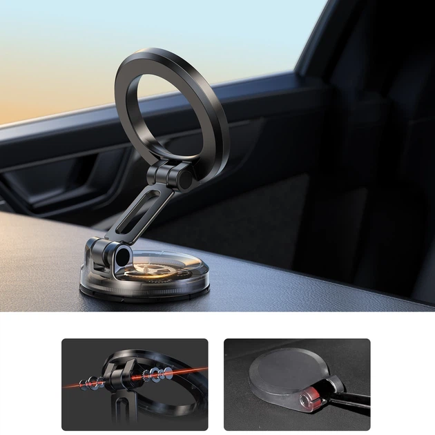 Автотримач Joyroom JR-ZS505 Black with MagSafe (JR-ZS505) - Фото 4 Автотримач Joyroom JR-ZS505 Black with MagSafe (JR-ZS505) - зображення 4