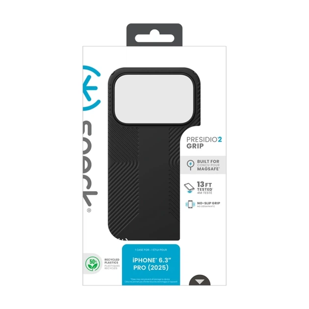 Чехол Speck Presidio2 Grip для iPhone 17 Pro Black / Slate Grey / White with MagSafe (150976-D143) - Фото 11 Чехол Speck Presidio2 Grip для iPhone 17 Pro Black / Slate Grey / White with MagSafe (150976-D143) - изображение 11