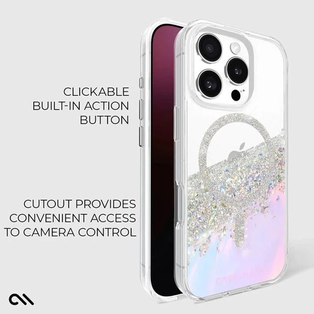 Чехол Case-Mate Karat для iPhone 16 Pro Holographic Soap Bubble with MagSafe (CM054716) - Фото 13 Чехол Case-Mate Karat для iPhone 16 Pro Holographic Soap Bubble with MagSafe (CM054716) - изображение 13