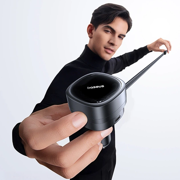 Автомобильная зарядка Baseus PrimeTrip VR1 60W USB-A USB-C с кабелем USB-C Черный (6932172690274) - изображение 8