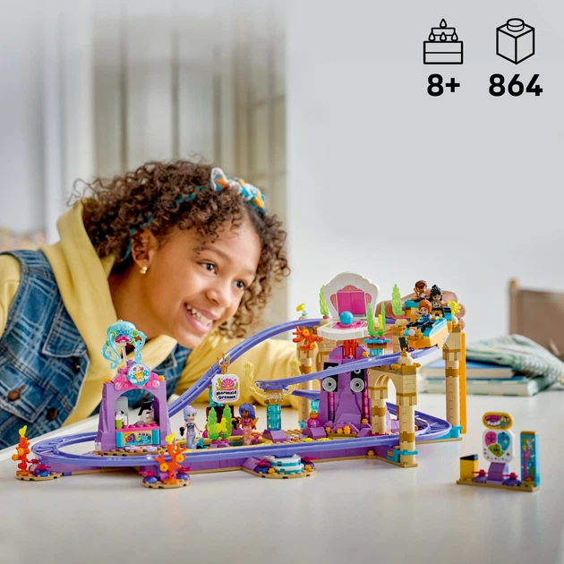 Конструктор LEGO Friends Американські гірки з русалками 864 деталі (42703) - зображення 3