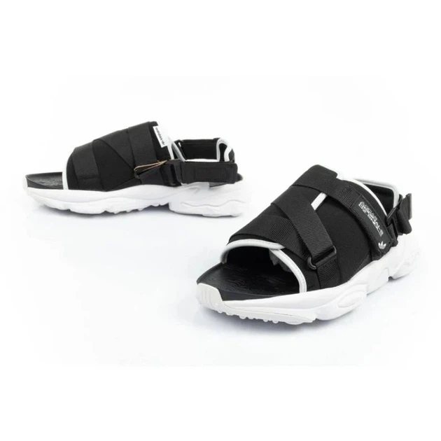 Босоножки Adidas Ozweego черные с белым 36(22,5) - Фото 1 Босоножки Adidas Ozweego черные с белым 36(22,5) - изображение 1