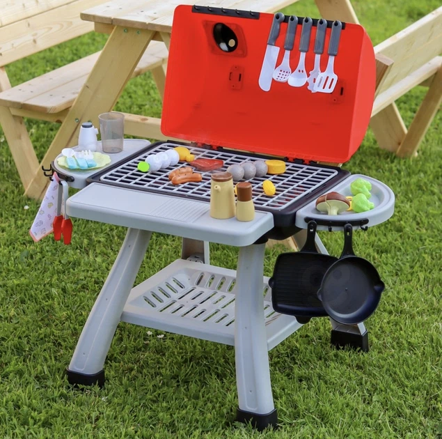 Interaktywny grill barbecue Woopie XL z parą – Kuchnia ogrodowa LED 41 el. (55174)) (5906280655174) - obraz 3
