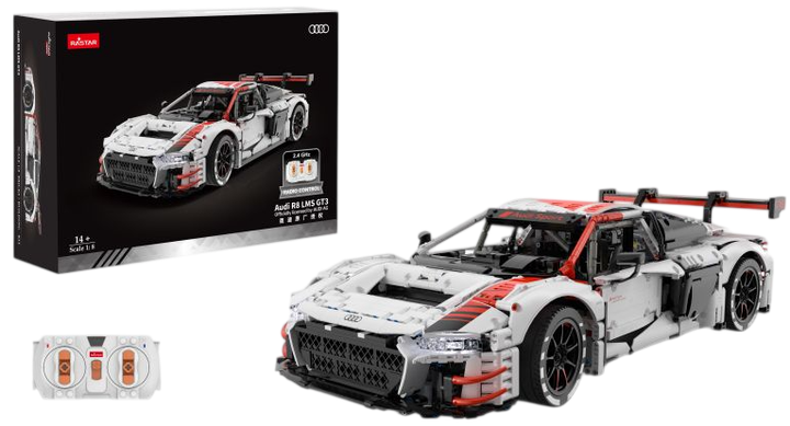 Конструктор Rastar Audi R8 GT3 Bricks 1:8 3322 елементів 99300 (6930751322011) - Фото 1 Конструктор Rastar Audi R8 GT3 Bricks 1:8 3322 елементів 99300 (6930751322011) - зображення 1