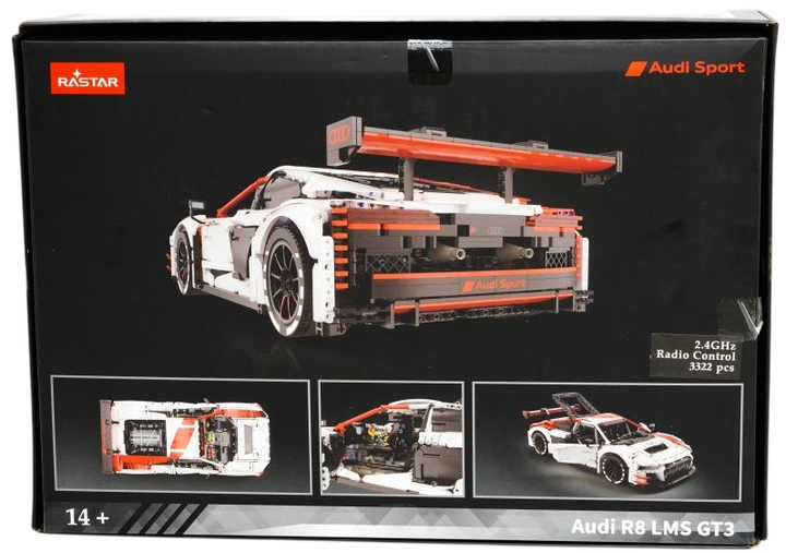 Конструктор Rastar Audi R8 GT3 Bricks 1:8 3322 елементів 99300 (6930751322011) - Фото 7 Конструктор Rastar Audi R8 GT3 Bricks 1:8 3322 елементів 99300 (6930751322011) - зображення 7
